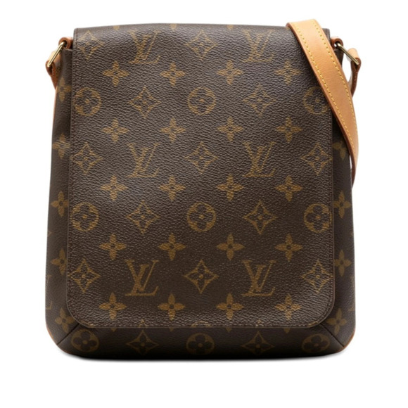 Louis Vuitton Handbags - LOUIS VUITTON Authentic Brown Monogram Leather Shoulder Bag